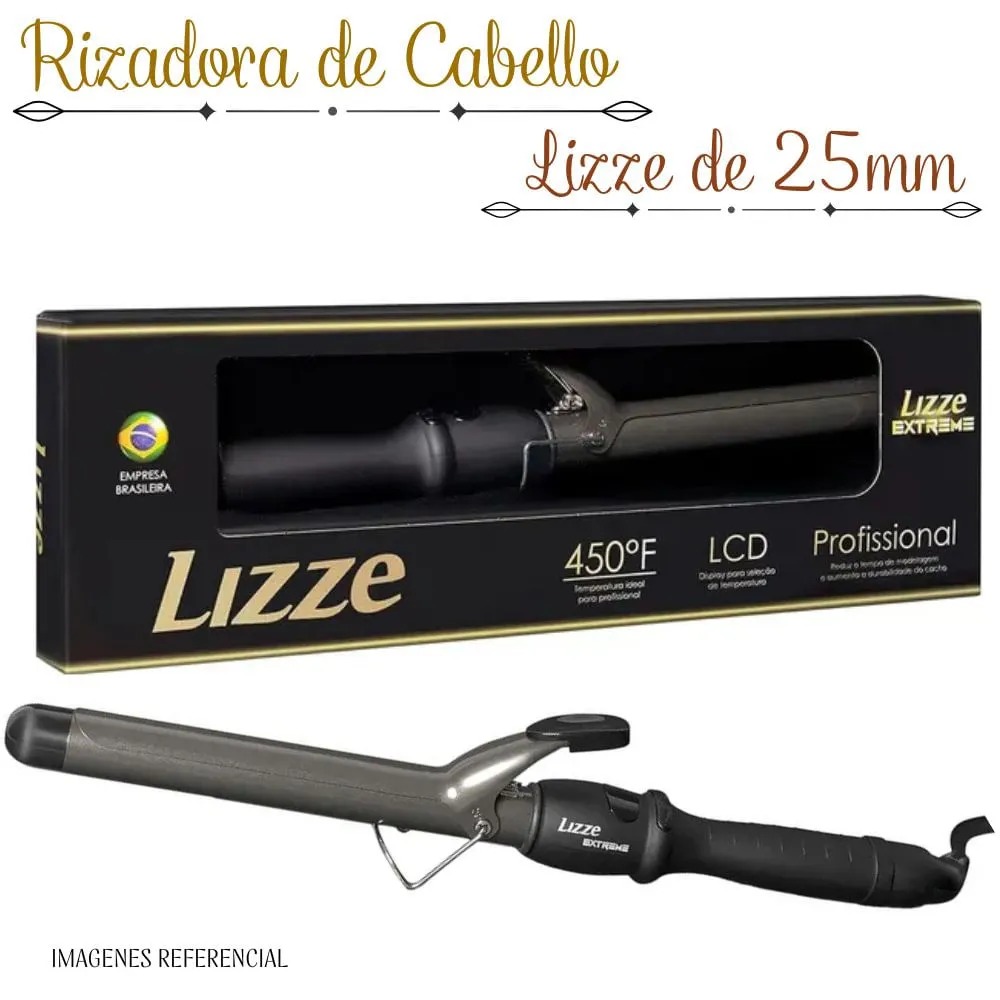 Rizadora de cabello Lizze Extreme - 25mm