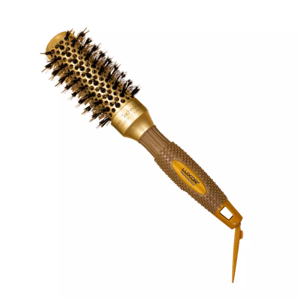 Cepillo circular térmico para el cabello, diámetro 32mm, luxor DORADO