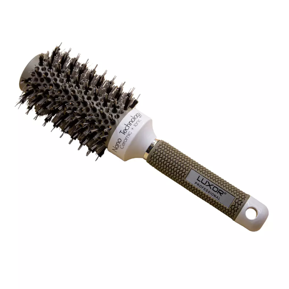 Cepillo circular térmico para el cabello, diámetro 43mm, luxor BLANCO