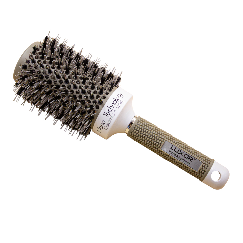 Cepillo circular térmico para el cabello, diámetro 53mm, luxor Blanco