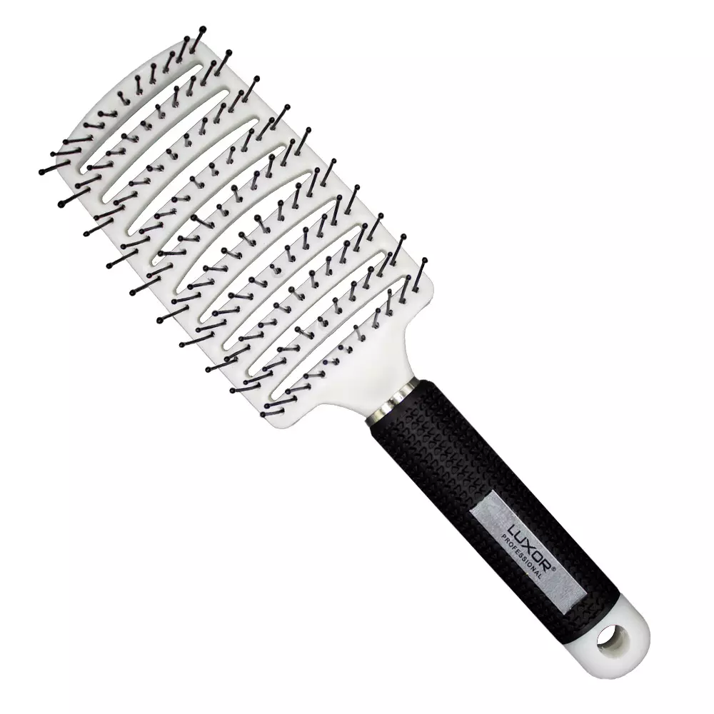 Cepillo calavera curvo Blanco