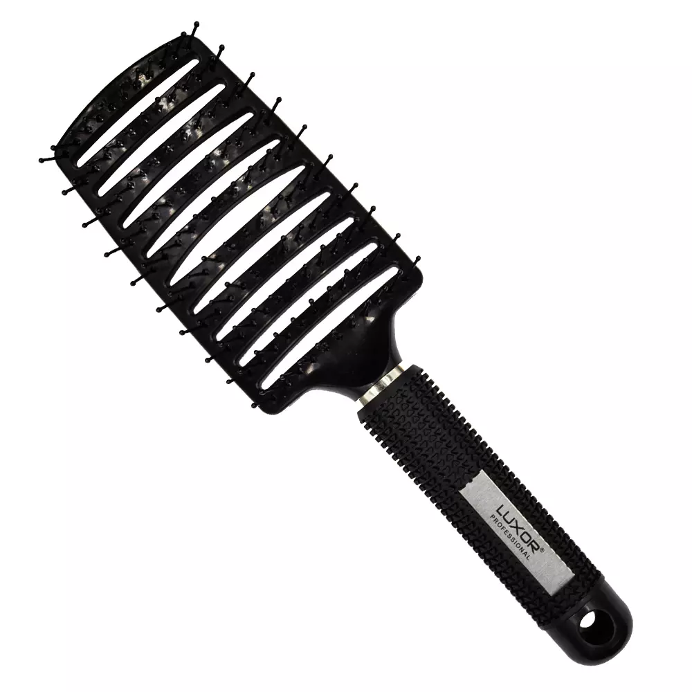 Cepillo calavera curvo Negro