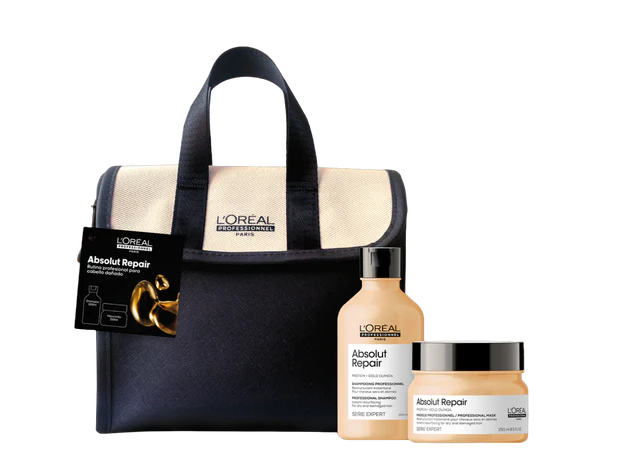 KIT DE LOREAL ABSOLUT REPAIR SHAMPOO + MASCARILLA