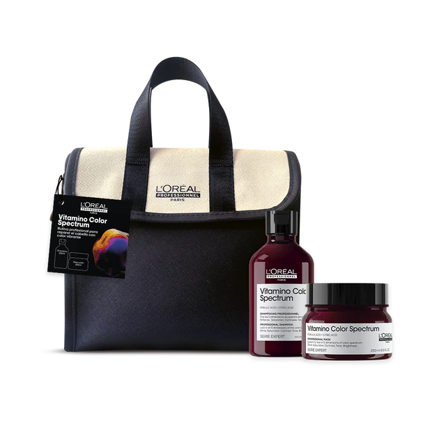 KIT DE LOREAL VITAMINO COOR SPRECTUM SHAMPOO+MASCARILLA