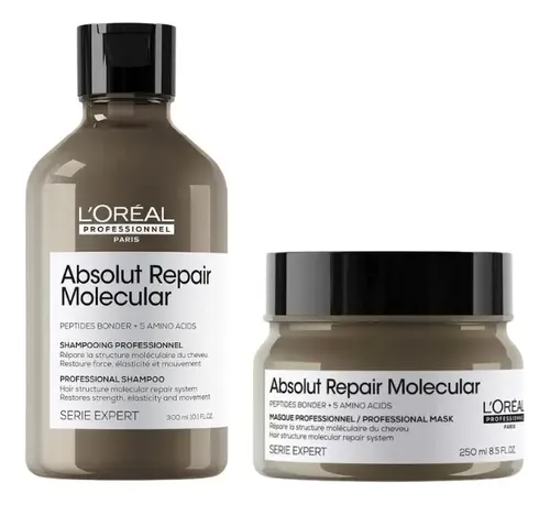 KIT DE LOREAL ABSOLUT REPAIR MOLECULAR SHAMPOO + MASCARILLA