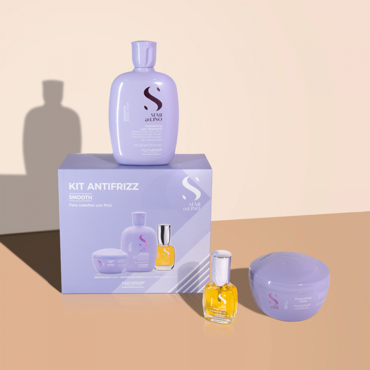 KIT DE TRATAMIENTO SEMI DILINO SMOOTH PARA CABELLO CON FRIZZ