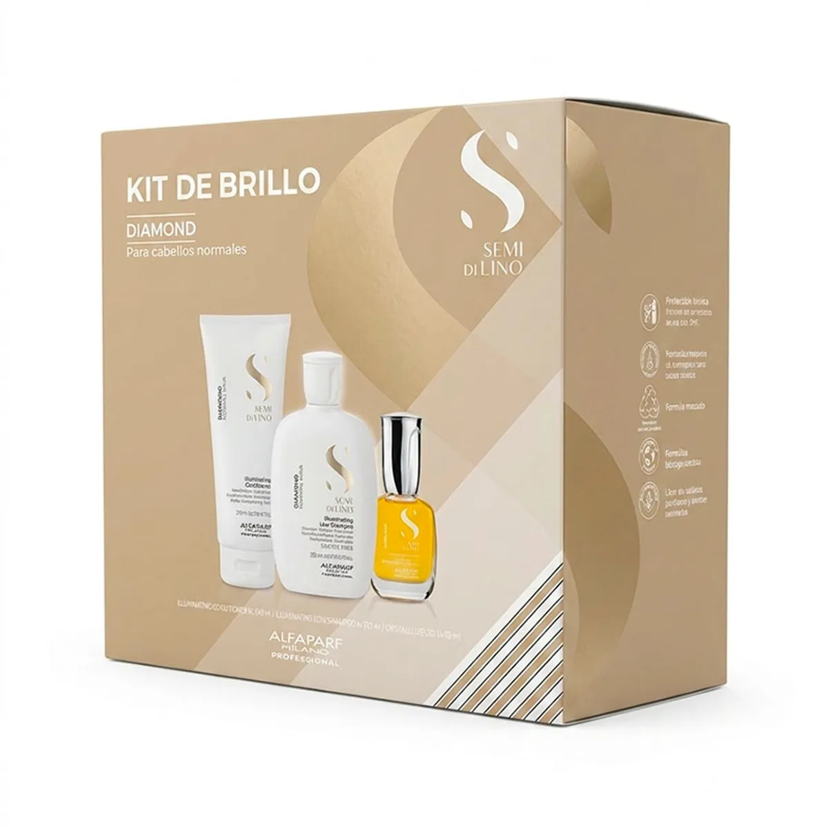 KIT DE TRATAMIENTO SEMI DILINO DIAMOND PARA CABELLOS NORMALES